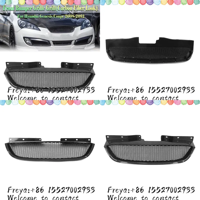 Crepe Pan Carbon - Передняя решетка радиатора для Genesis Coupe